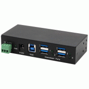 EXSYS EX-1244HMS HUB 4 ports USB 3.2 Gen 1 Din-Rail kit et mur VIA VL813 Chipset