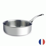 Sauteuse droite inox Ø 28 cm 9 cm 5,5 L Qualiplus Pro.cooker