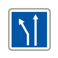 Panneau de signalisation indication de conditions particulières de circulation - C24b ex.1