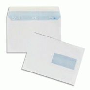Enveloppe blanche avec fenetre - format C5 pour insertion mécanique
