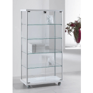 Vitrine largeur 73cm 73-14va - blanc poli