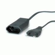 BACHMANN Câble prolongateur Euro 230V/2,5A, noir, 2 m