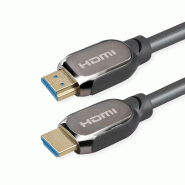 Roline atc câble hdmi avec ethernet ultra hd 8k, m/m, noir, 1 m