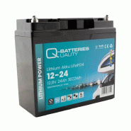 Batterie Lithium Q-Batteries Akku LifePO4 12-24 12,8V 24Ah