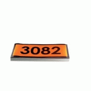 Panneau orange avec code onu 12×30 cm - 46442