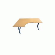 Bureau d'angle Steelcase avec retour - Couleur bois - Dimensions 160 cm x 100 cm - Occasion