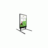 Panneau en bois sur ressorts avec porte affiche alu format A1 - Dimensions 110 x 63 cm - Référence : PFN33A1N