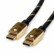 Roline gold câble displayport, v1.4, dp m - dp m, 2 m