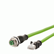 METZ CONNECT Câble Ethernet industriel M12-RJ45, codage X, 10 m