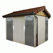 Toilette - réf. 2016 - Charpente 2 pans - Cabine WC PMR, cabine standard ou 2 urinoirs avec local technique