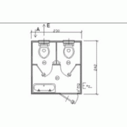 Bungalow de chantier ss2 / sanitaire / aménagé