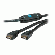 ROLINE Câble HDMI High Speed, M - M, avec Repeater, 30 m