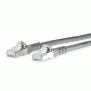 METZ CONNECT Cordon de brassage Cat.6A AWG 26, gris, 4 m