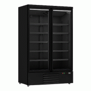 Réfrigérateur 2 portes en verre noir jde-1000r bl