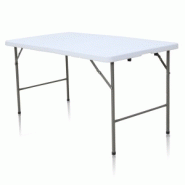 Table pliante rectangle 152cm x 76cm, pliante en malette