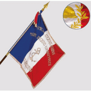 Drapeau brodé à personnaliser - Association