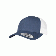 Casquette trucker rétro bicolore - Réf: FL6506T - FLEXFIT - 5 panneaux - Snapback