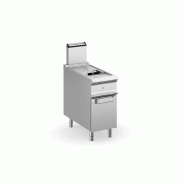 Friteuse gaz 18 Litres sur placard MBM - 1 bac - Acier inoxydable - Thermostat de régulation - FRG94A