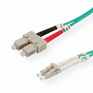 Câble FO duplex 50/125µm, SC/LC, OM3, 7,5m