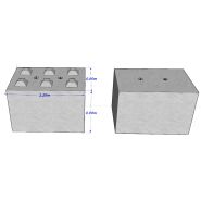 Bb800x800x1200 - bloc beton lego - stock bloc - poids 1,725 t