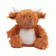 Peluche zippée vache  -  Réf: MM565