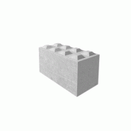 Bloc Béton Lego 120x60x60 - Béton NF Robuste et Modulable