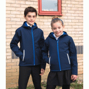 Veste Softshell Capuche Enfant -  Réf: R224JY