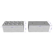Bb600x600x1500 - bloc beton lego - stock bloc - poids 1,200 t