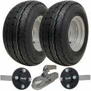 20.5x8.0-10 Trailer Kit High Speed Road Legal Wheels ALKO Stubub Axle  Cast Hitch