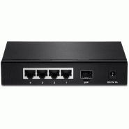 TRENDnet TEG-S51SFP Gigabit Ethernet (10/100/1000) Noir commutateur réseau