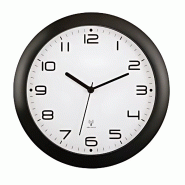 Horloge radiopilotée 30 cm - coloris noir