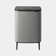 Poubelle Brabantia Bo Touch Bin Hi - 2 x 30 litres - Mineral Concrete Grey