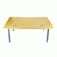 Bureau droit couleur bois d'occasion - 160x80x75 cm - Fonctionnel et ergonomique