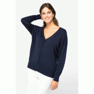 Cardigan écoresponsable en lyocell femme -  Réf: NS922