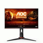 AOC G2 24G2ZU/BK LED display 60,5 cm (23.8&quot;) 1920 x 1080 pixels Full HD Noir, Rouge