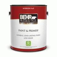 Peinture intérieure mate BEHR PREMIUM PLUS - Finition non réfléchissante - Idéale plafonds et murs intérieurs