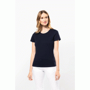 T-shirt Supima col rond manches courtes femme -  Réf: PK301