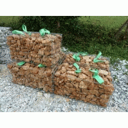 Gabion prêt à poser 0.25m3 - 1mx0.5mx0.5m - galvanisé - Capral Prémium