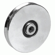 Roue à rainure ronde de 120 mm avec rainure de 8 mm pour le câble