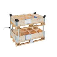 Réhausseur de palette 2 Kgs en acier galvanisé gerbable - 5903550