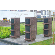 Columbarium en élévation - Gamme COLOMBIER - Granit modulable avec ou sans colonne