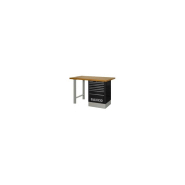 Etabli 120 cm avec 3 panneaux muraux et 1 armoire garage table de travail  gris noir 02_0003662 HELLOSHOP26