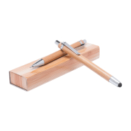 Set stylo à bille stylet et porte-mine en bambou