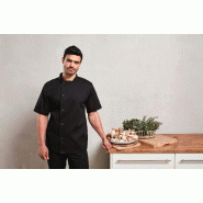 Veste chef cuisinier manches courtes &quot;Essential&quot; -  Réf: PR900