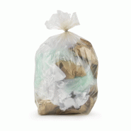 Sac poubelle - 50l - premium - transparent - 250 sacs