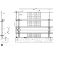 H3-w5 3 ondes wf lm - glissière de sécurité - marcegaglia buildtech - barrières pour bordure pont