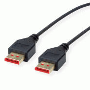Roline câble displayport v1.4, dp m - dp m, slim, noir, 1 m