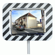 Miroir routier conforme Ecochok Garantie 3 ans - Vision à 90° - 600 x 800 mm