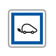 Panneau de signalisation indication Poste de recharge de véhicules électriques 7 / 7 et 24 / 24 - CE15i