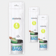 Sacs compostables PerfectFit Code K (10 litres) - Lot de 30 sacs (3 rouleaux)